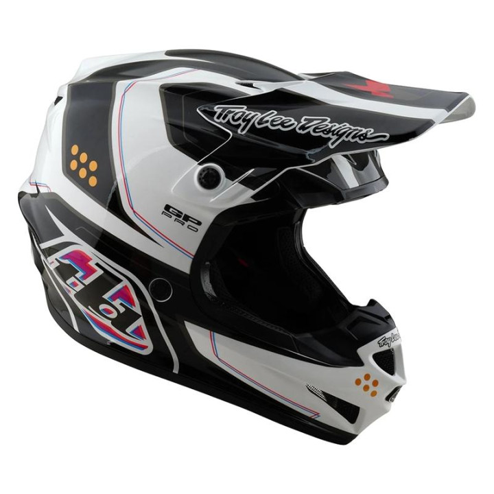 Casque troy lee designs gp pro mips trooper blanc/noir
