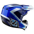 Casque TROY LEE DESIGNS GP Shutter - bleu/blanc | Oxmoto