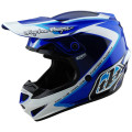 Casque TROY LEE DESIGNS GP Shutter - bleu/blanc | Oxmoto