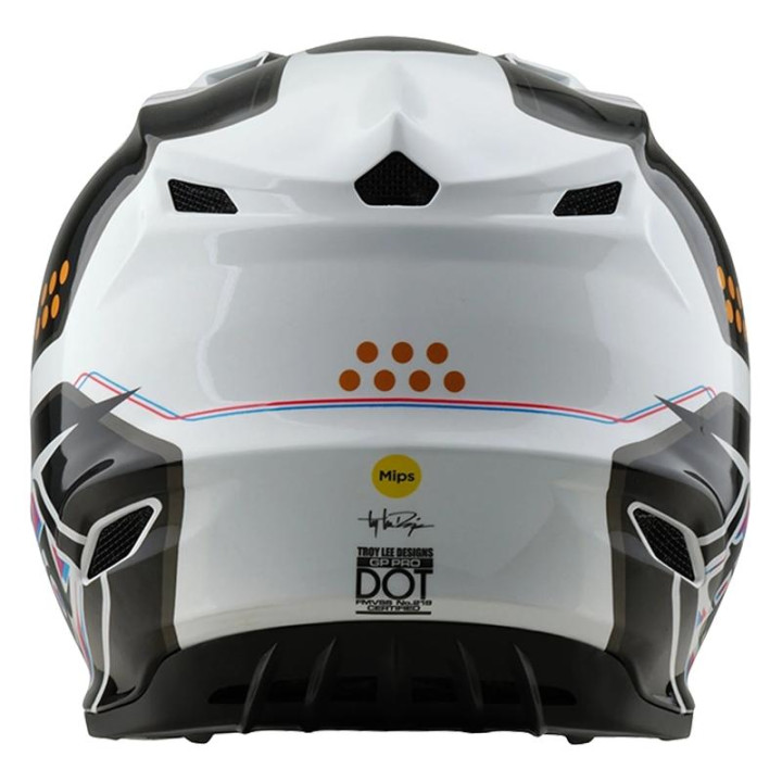 Casque troy lee designs gp pro mips trooper blanc/noir