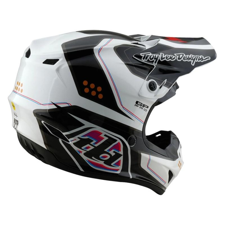 Casque troy lee designs gp pro mips trooper blanc/noir