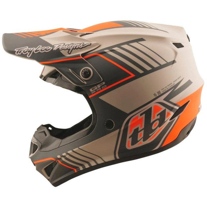 Casque TROY LEE DESIGNS GP Pro Segment - Taupe | Oxmoto