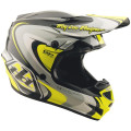Casque TROY LEE DESIGNS GP Pro Crossover - gris/jaune