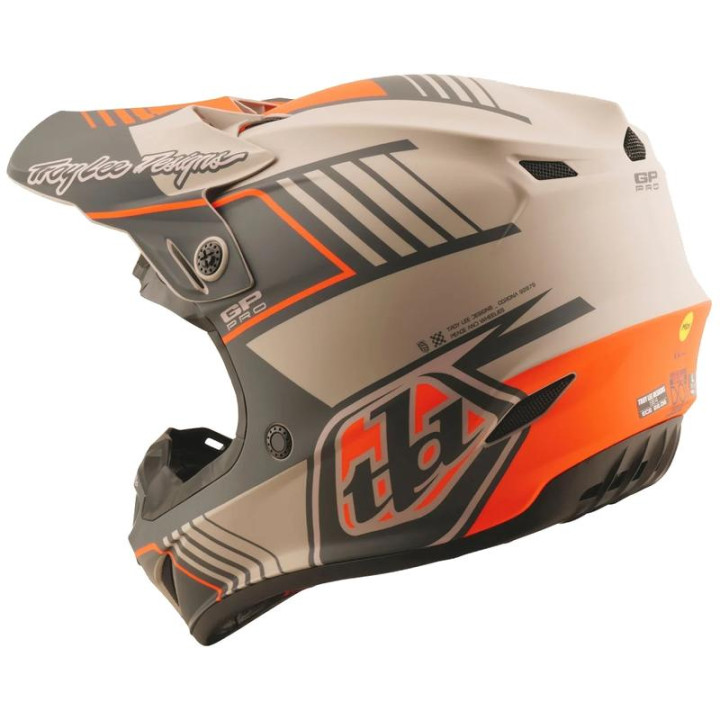 Casque TROY LEE DESIGNS GP Pro Segment - Taupe | Oxmoto