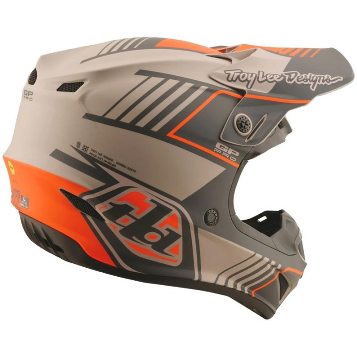 Casque TROY LEE DESIGNS GP Pro Segment - Taupe | Oxmoto