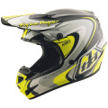 Casque TROY LEE DESIGNS GP Pro Crossover - gris/jaune