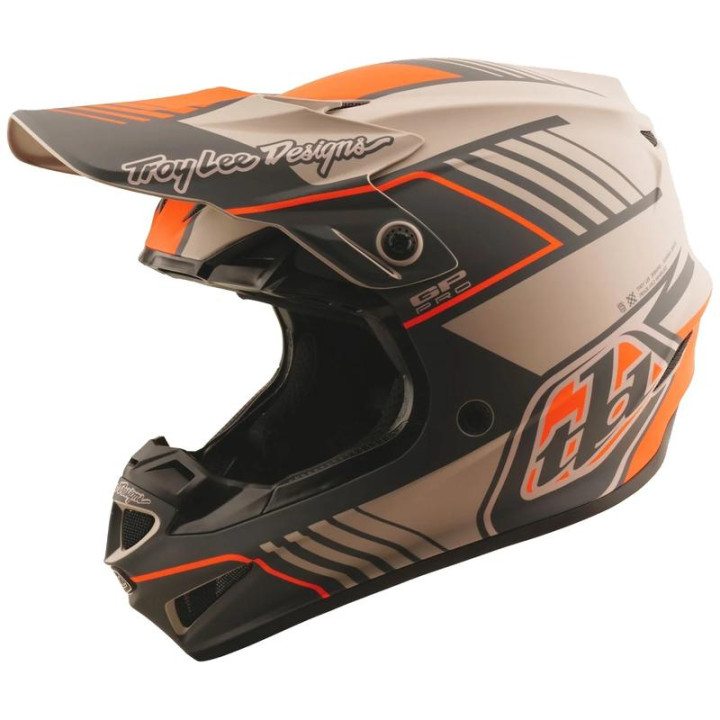 Casque TROY LEE DESIGNS GP Pro Segment - Taupe | Oxmoto
