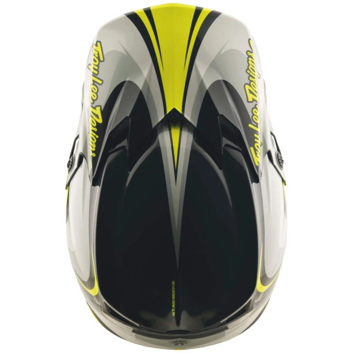 Casque TROY LEE DESIGNS GP Pro Crossover - gris/jaune
