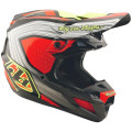 Casque TROY LEE DESIGNS SE5 Composite Stripes - noir/Infra Red