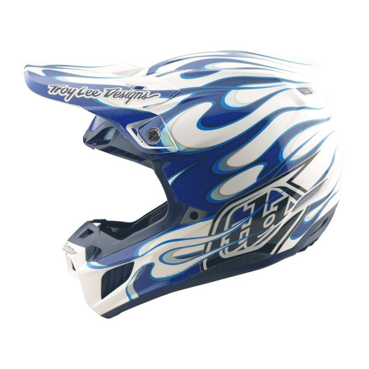 Casque TROY LEE DESIGNS SE5 Composite Torched - bleu