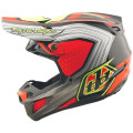 Casque TROY LEE DESIGNS SE5 Composite Stripes - noir/Infra Red