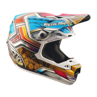 Casque troy lee designs se5 carbon lowrider gris/multi