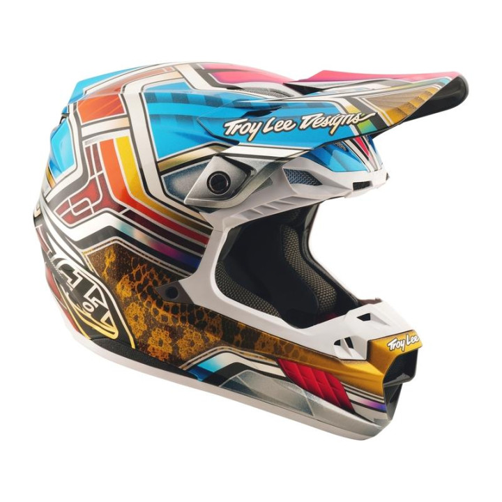 Casque troy lee designs se5 carbon lowrider gris/multi