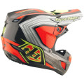 Casque TROY LEE DESIGNS SE5 Composite Stripes - noir/Infra Red