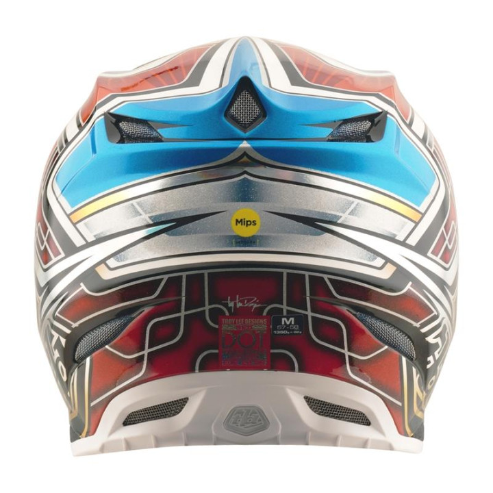 Casque troy lee designs se5 carbon lowrider gris/multi