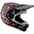 Casque TROY LEE DESIGNS SE5 Carbon Torched - noir/rouge