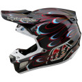 Casque TROY LEE DESIGNS SE5 Carbon Torched - noir/rouge