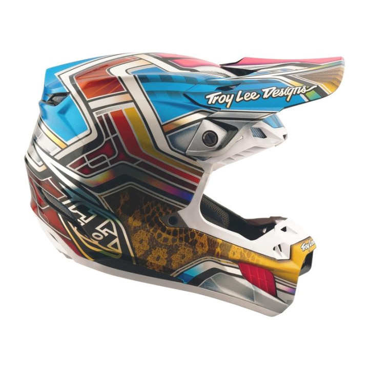Casque troy lee designs se5 carbon lowrider gris/multi