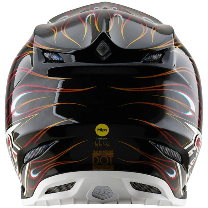 Casque TROY LEE DESIGNS SE5 Carbon Torched - noir/rouge