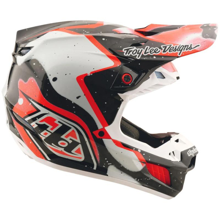 Casque TROY LEE DESIGNS SE5 Carbon Membrane - noir/rouge