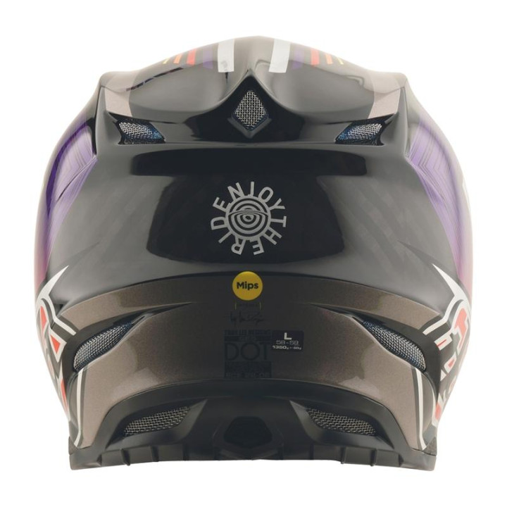 Casque TROY LEE DESIGNS SE5 Carbon Stripes - noir/violet