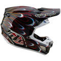 Casque TROY LEE DESIGNS SE5 Carbon Torched - noir/rouge