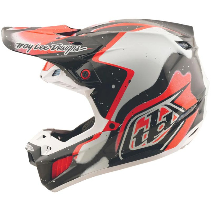 Casque TROY LEE DESIGNS SE5 Carbon Membrane - noir/rouge