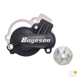 Couvercle de pompe à eau + turbine Boyesen SuperCooler - noir WPK-09B