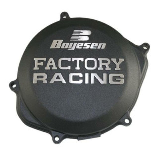 Couvercle de carter d'embrayage Boyesen Factory Racing noir - Kawasaki KX250 (95-02)