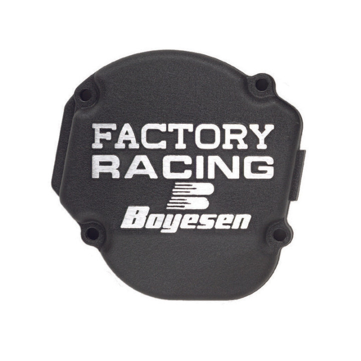 Couvercle d'allumage Boyesen Factory Racing noir - Kawasaki KX250 (90-04)