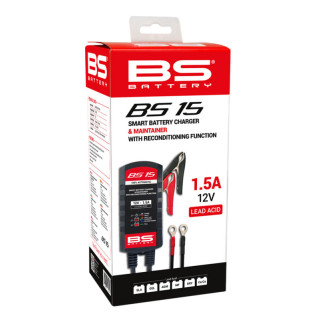 Chargeur de batterie intelligent BS BATTERY BS15 | Oxmoto