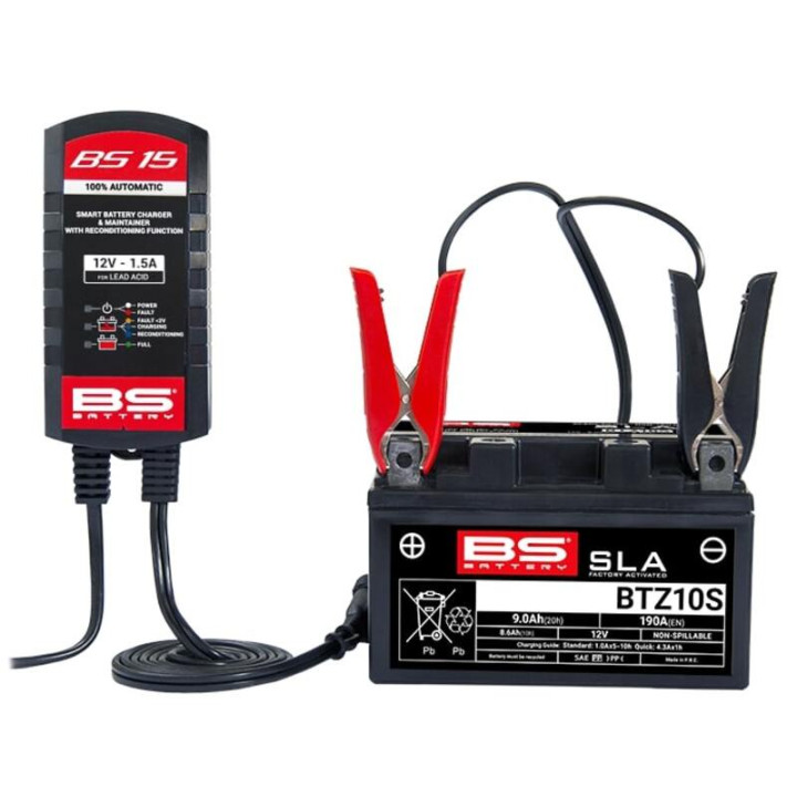 Kit chargeurs bs15 bs battery 10+1 | Oxmoto