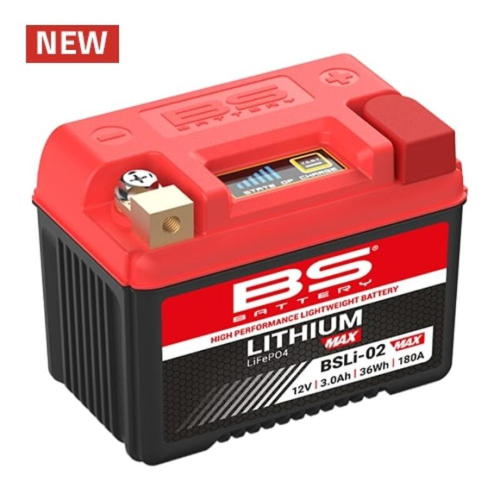 Batterie BS BATTERY Lithium-Ion - BSLI-02 Max | Oxmoto
