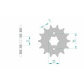 Pignon AFAM acier standard 21308 - 520 1075391002 | Oxmoto