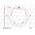 Couronne AFAM acier standard 92836 - 525 1074797004 | Oxmoto