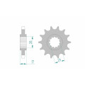 Pignon AFAM acier standard 20504 - 530 1074916001 | Oxmoto