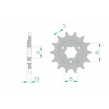 Pignon AFAM acier standard 22503 - 520 1076009001 | Oxmoto