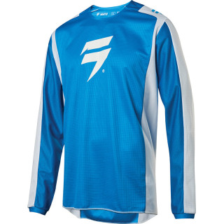 Maillot Shift white label race 2 bleu/blanc 2020 | Oxmoto