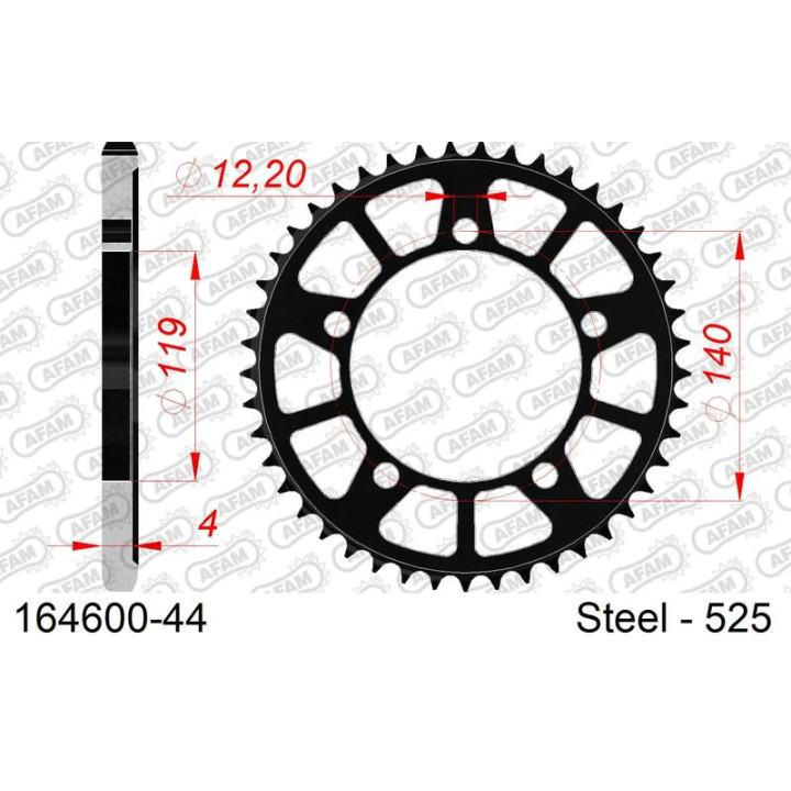 Couronne AFAM acier standard 164600 - 525 1074570002