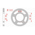 Couronne AFAM acier standard 35800 - 525 1074624001 | Oxmoto