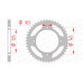Couronne AFAM acier standard 12505 - 520 1074444009 | Oxmoto
