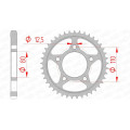 Couronne AFAM acier standard 10605 - 530 1074369001 | Oxmoto