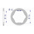 Couronne AFAM aluminium 51804 - 520 - nécessite un porte couronne AFAM 1074696002