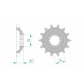 Pignon AFAM acier standard 24805 - 530 | Oxmoto