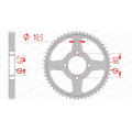 Couronne AFAM acier standard 12224 - 428 1074420002 | Oxmoto