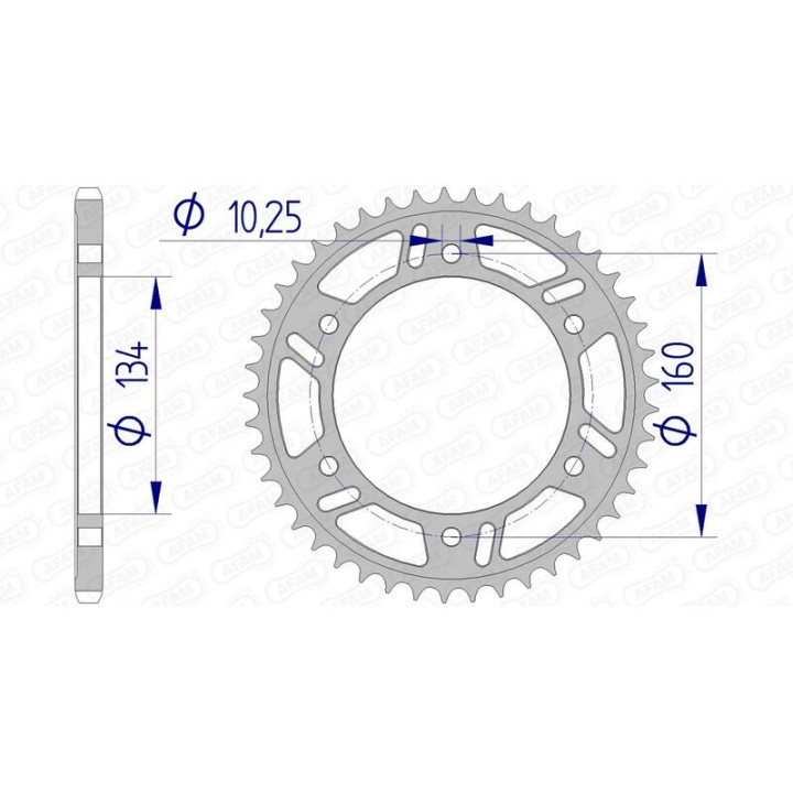 Couronne AFAM aluminium ultra-light 11618 - 520 1074400003
