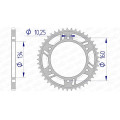 Couronne AFAM aluminium ultra-light 11618 - 520 1074400006