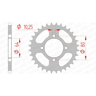 Couronne AFAM acier standard 12214 - 520 1074416001 | Oxmoto