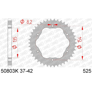 Couronne AFAM acier standard 50803k - 525 - nécessite un porte couronne AFAM 1074680001
