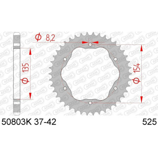 Couronne AFAM acier standard 50803k - 525 - nécessite un porte couronne AFAM 1074680005